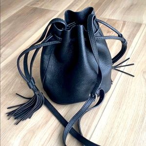 H&M Black Crossbody Bag with fringe